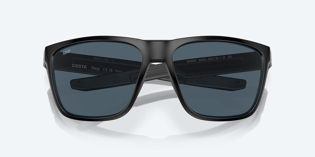 Costa Ferg Sunglasses-Matte Black/Gray 580P