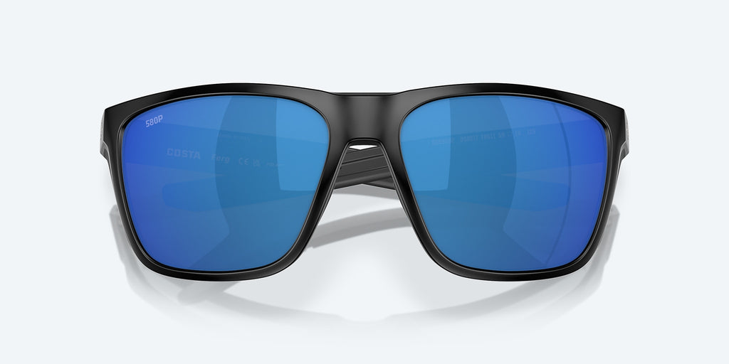 Costa Ferg Sunglasses-Matte Black/Blue Mirror 580P