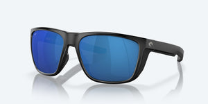 Costa Ferg Sunglasses-Matte Black/Blue Mirror 580P
