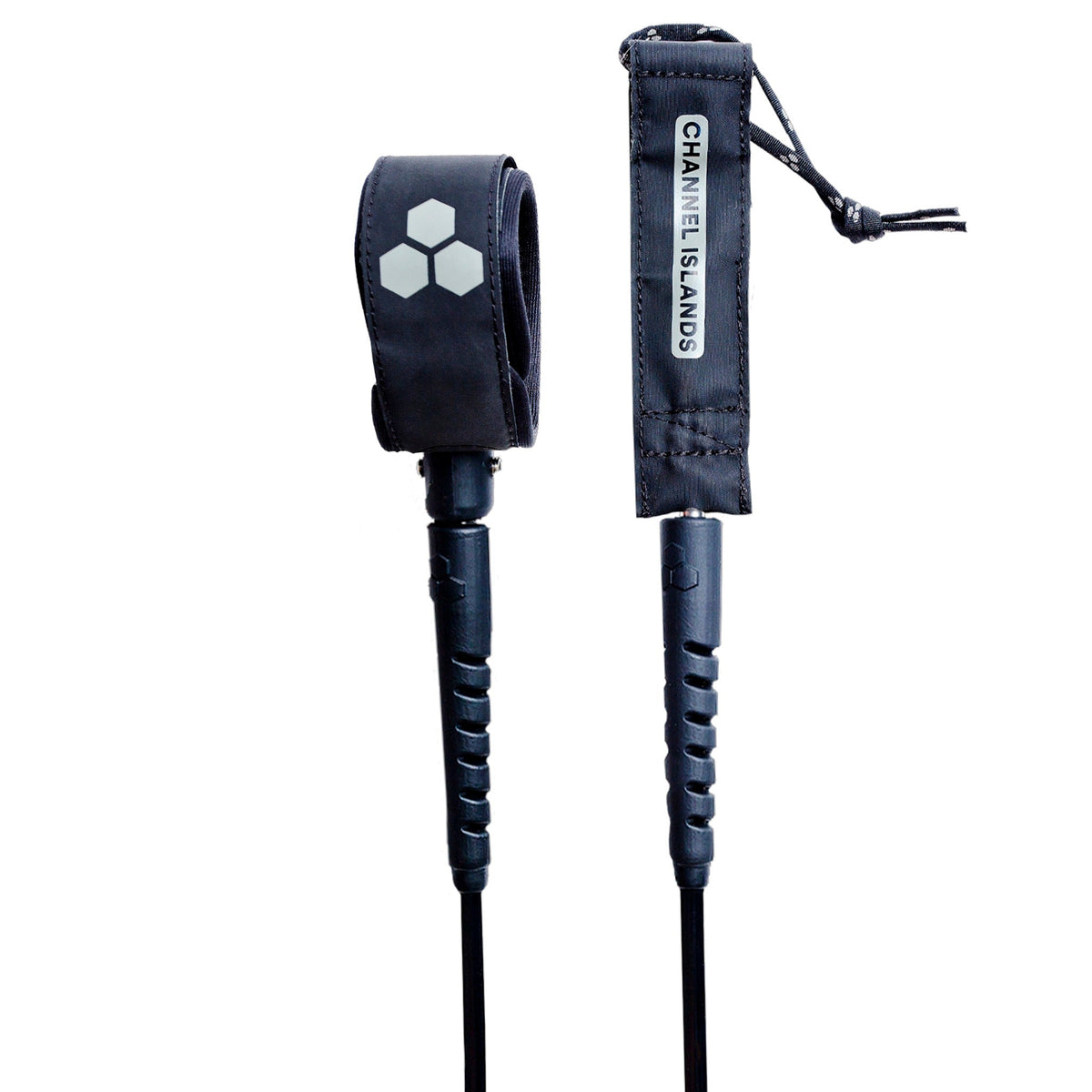 Channel Islands Round Step Up Leash-Black-10' x 5/16"