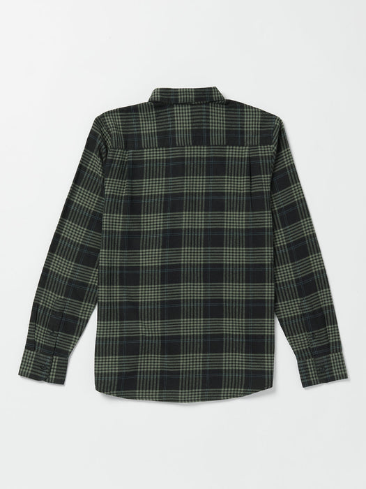 Volcom Caden Plaid L/S Shirt-Black