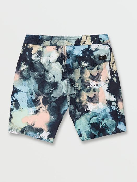 Volcom Skulli Wash Stoney 19 Boardshorts-Navy