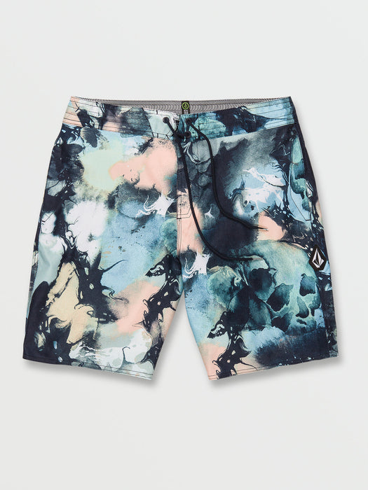 Volcom Skulli Wash Stoney 19 Boardshorts-Navy