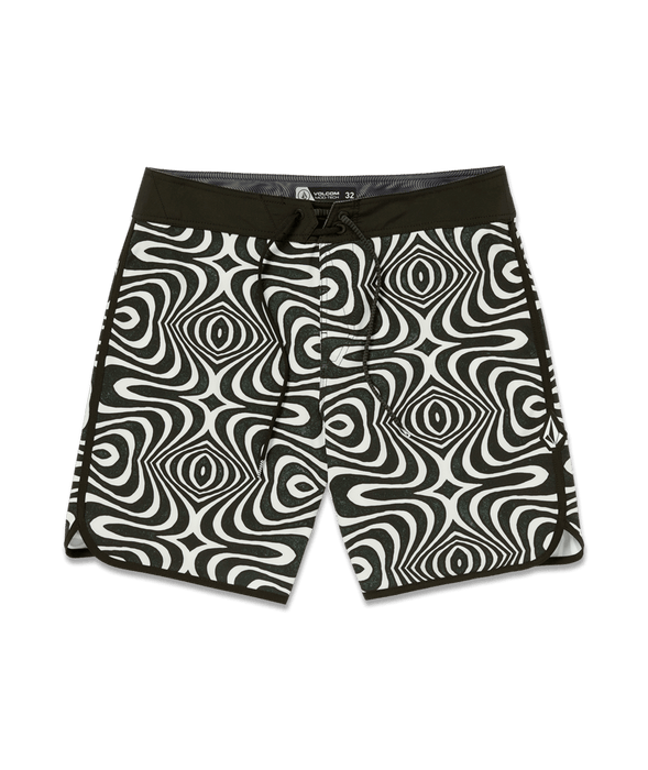 Volcom Lido Print Scallop Mod 19 Boardshorts-White