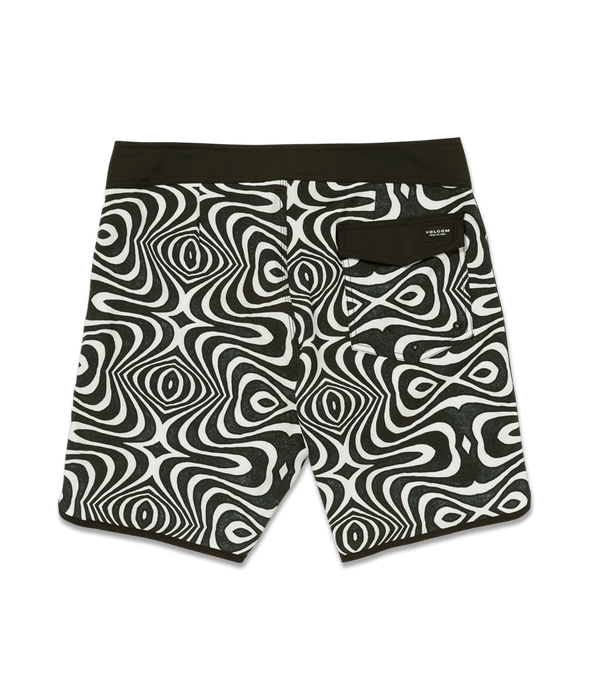 Volcom Lido Print Scallop Mod 19 Boardshorts-White
