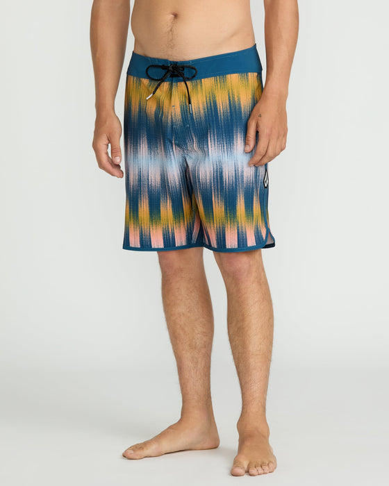 Volcom Infuse Scallop Mod 19 Boardshorts-Navy