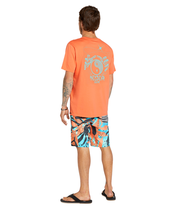 Volcom Waterside Floral Stoney 19 Boardshorts-Tigerlily