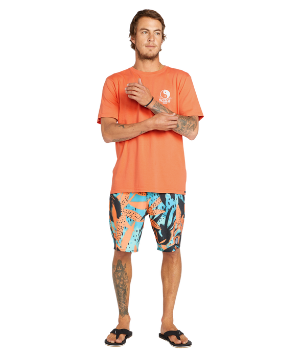 Volcom Waterside Floral Stoney 19 Boardshorts-Tigerlily