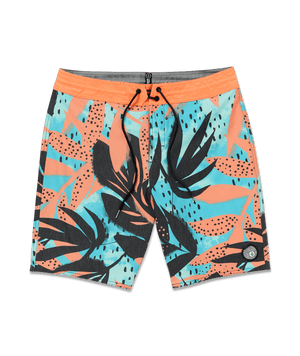 Volcom Waterside Floral Stoney 19 Boardshorts-Tigerlily