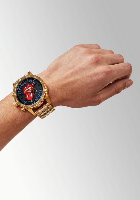 Nixon Rolling Stones 51-30 Watch-Gold/Black
