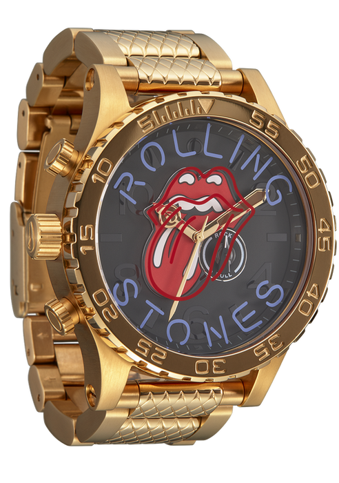 Nixon Rolling Stones 51-30 Watch-Gold/Black