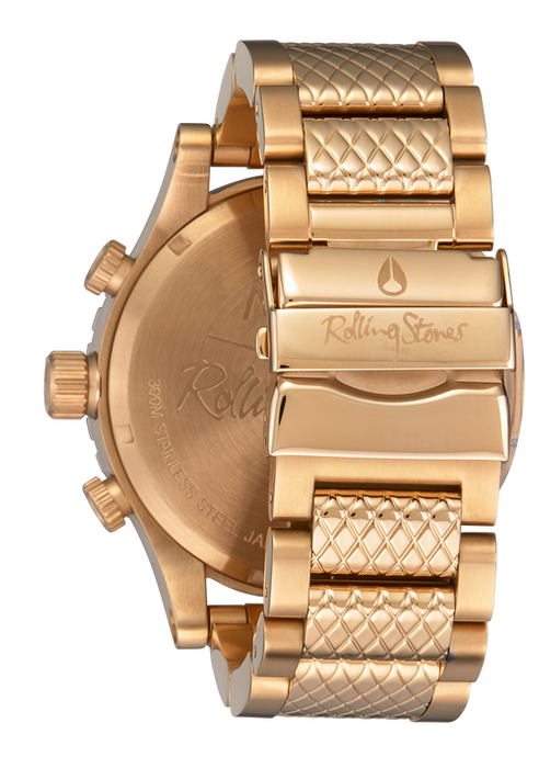 Nixon Rolling Stones 51-30 Watch-Gold/Black