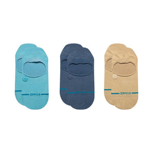 Stance Icon No Show 3 Pack Socks-Navy