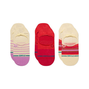 Stance Fulfilled 3 Pack Socks-Pink