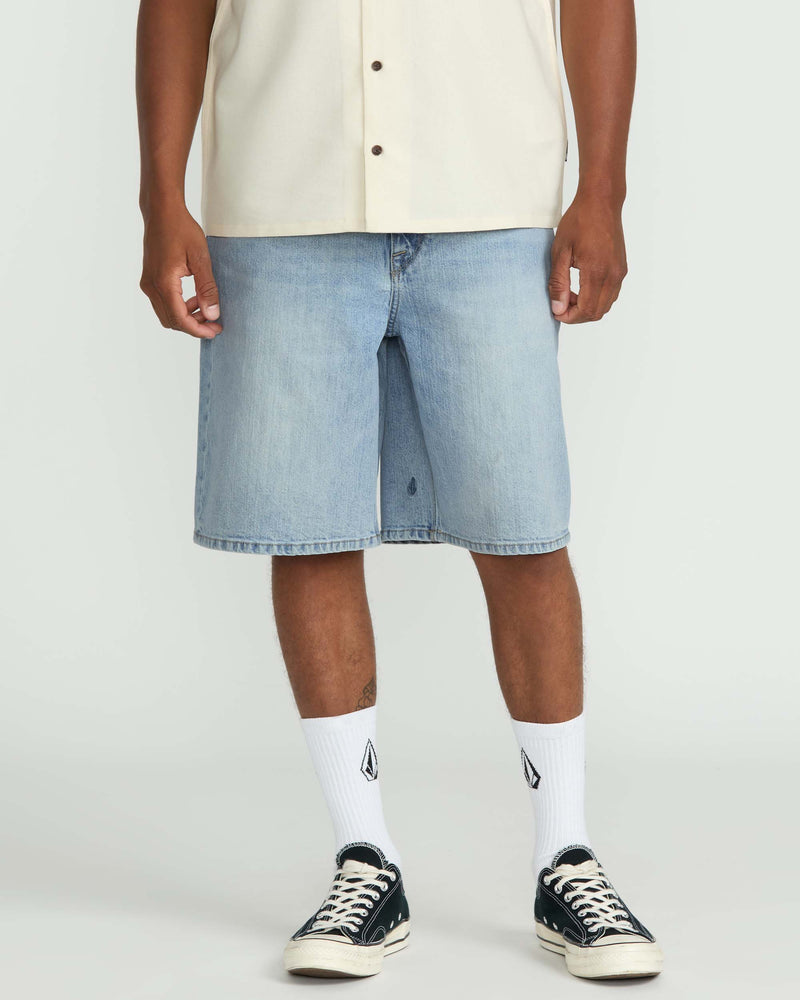 Volcom Billow Denim Shorts-Dry Vintage