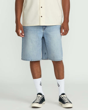 Volcom Billow Denim Shorts-Dry Vintage