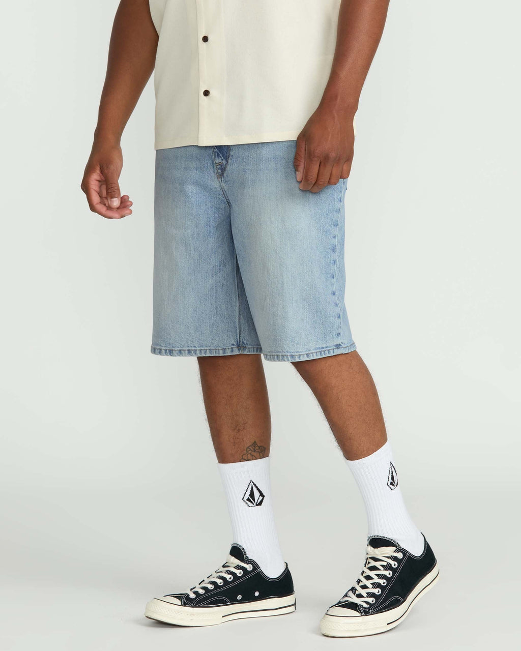 Volcom Billow Denim Shorts-Dry Vintage