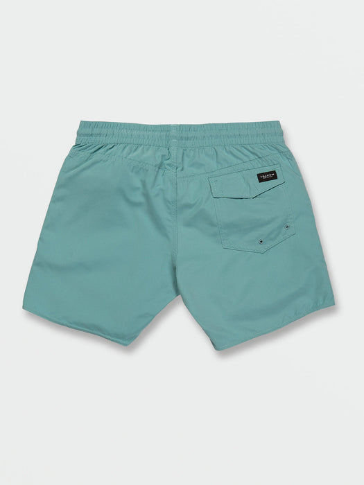 Volcom Lido Solid Trunk 16 Boardshorts-Coastal Blue