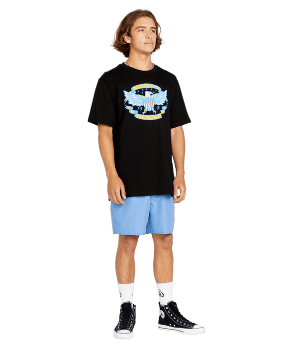 Volcom Lido Solid Trunk 16 Boardshorts-Blue Bird