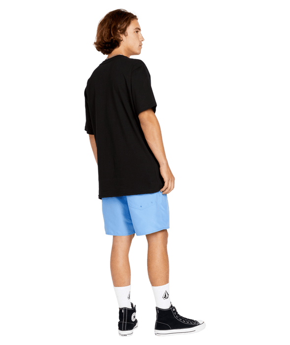 Volcom Lido Solid Trunk 16 Boardshorts-Blue Bird