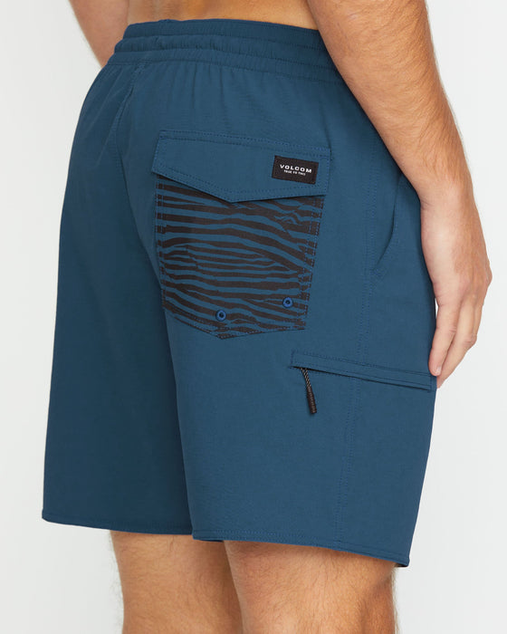 Volcom Truly Liberators 17 Boardshorts-Deep Blue