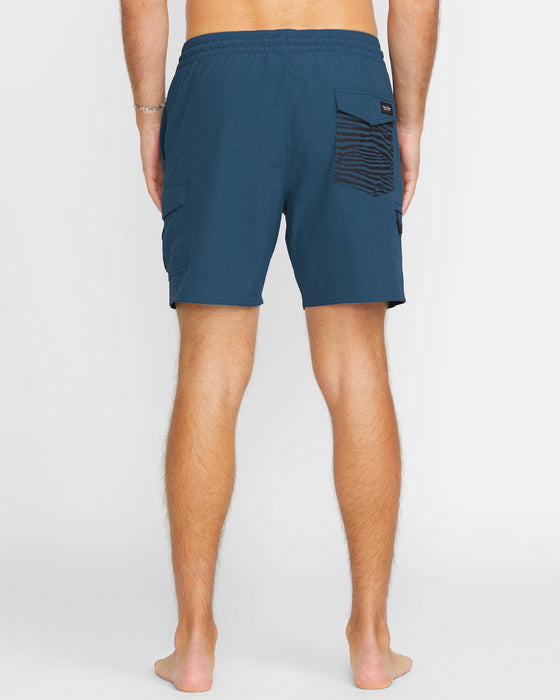 Volcom Truly Liberators 17 Boardshorts-Deep Blue