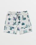 Volcom Psyche Cotton Trunk 17 Boardshorts-Stone