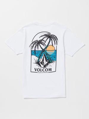 Volcom Glassy Daze Tee-White— Alternate View