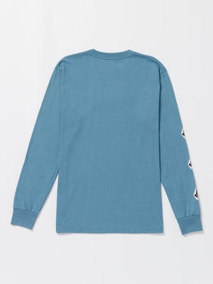 Volcom Iconic Stone L/S Tee-Indigo Ridge— Alternate View