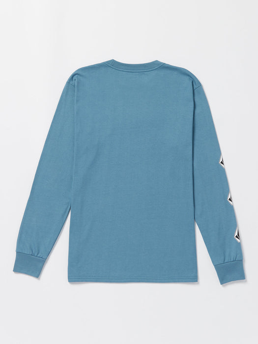 Volcom Iconic Stone L/S Tee-Indigo Ridge