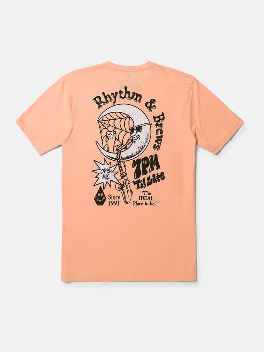 Volcom Rhythm 1991 Tee-Salmon