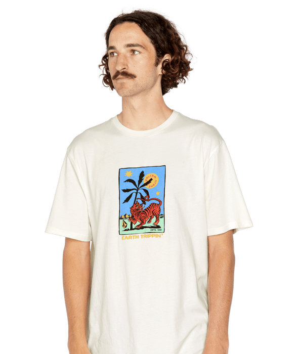 Volcom Tarot Tiger Fty Tee-Off White