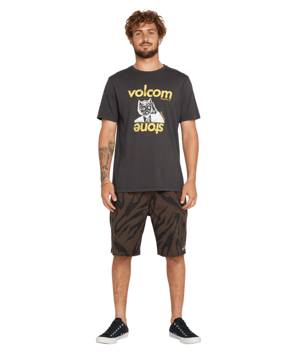 Volcom Stonepur Tee-Vintage Black