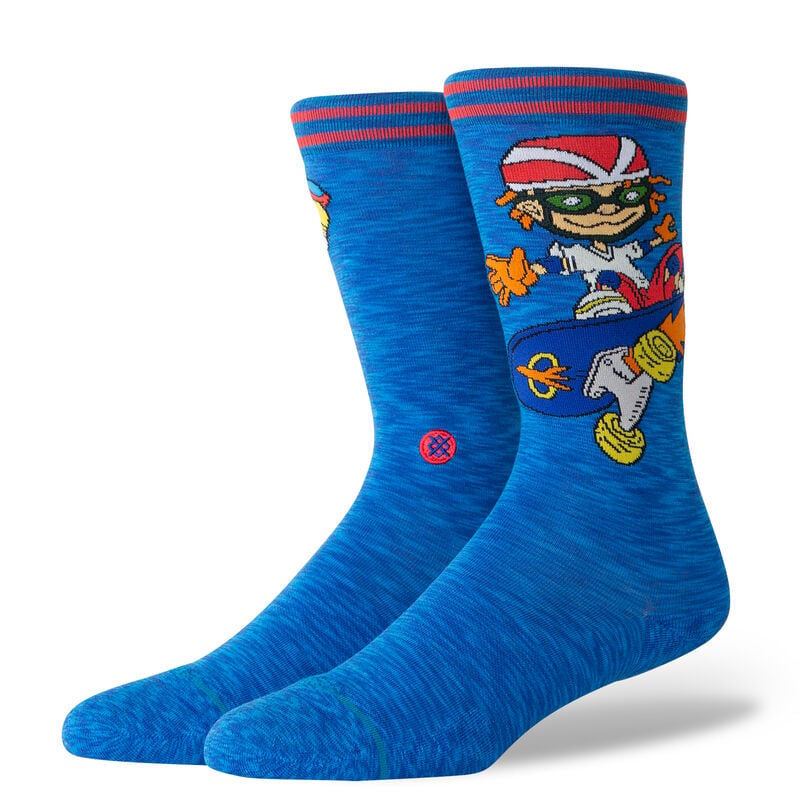 Stance Reggie and Otto Crew Socks-Royal