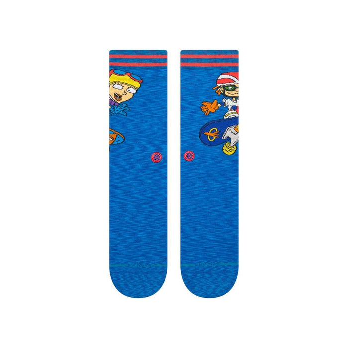 Stance Reggie and Otto Crew Socks-Royal