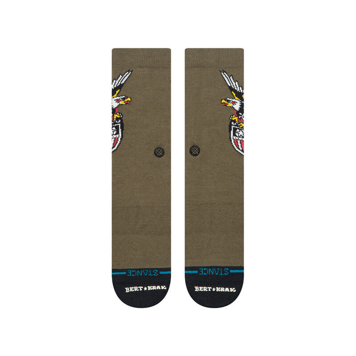 Stance The Eagle Crew Socks-Military Green