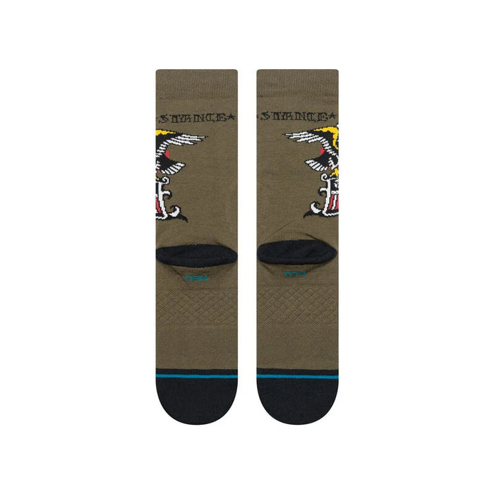 Stance The Eagle Crew Socks-Military Green