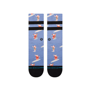 Stance Surfing Santa Socks-Blue— Alternate View