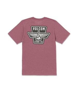 Volcom Wing It Tee-Oxblood Heather— Alternate View