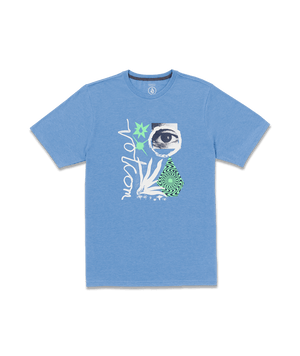 Volcom Visualizer Tee-Blue Bird Heather