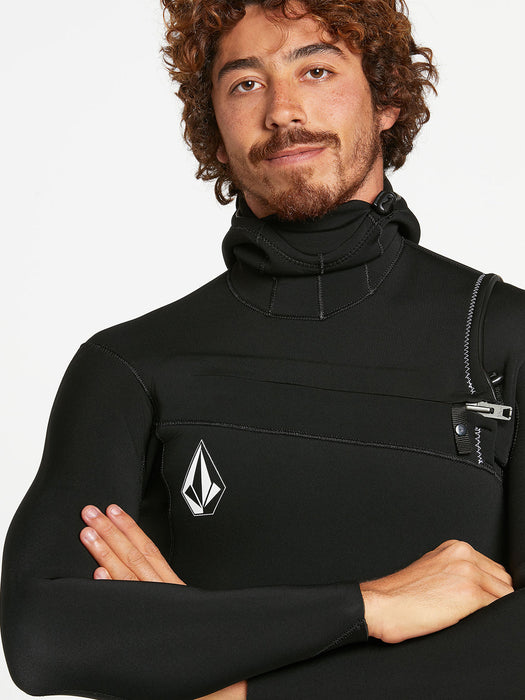 Volcom Modulator 4/3 Hooded CZ Wetsuit-Black