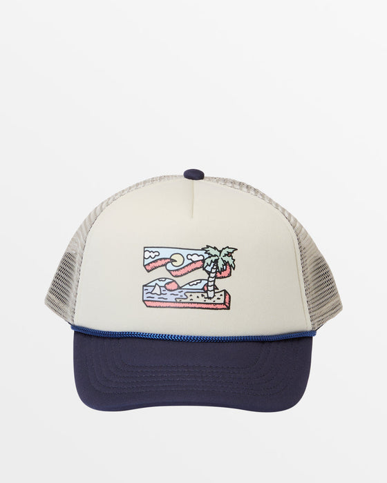 Billabong Youth Riot Trucker Hat-Navy/Khaki