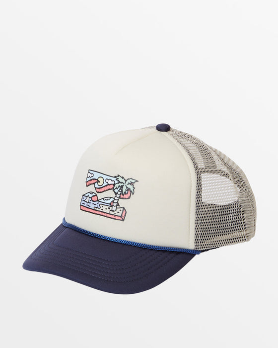 Billabong Youth Riot Trucker Hat-Navy/Khaki