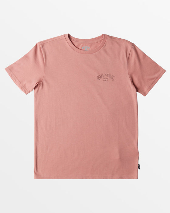 Billabong Youth Arch Fill Tee-Pink Haze