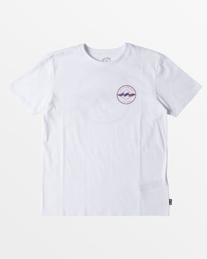 Billabong Youth Rotor Diamond Tee-White— Alternate View