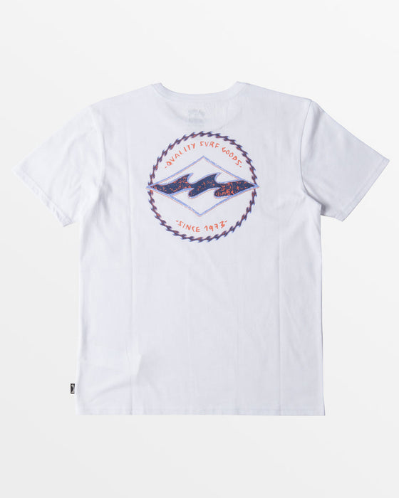Billabong Youth Rotor Diamond Tee-White