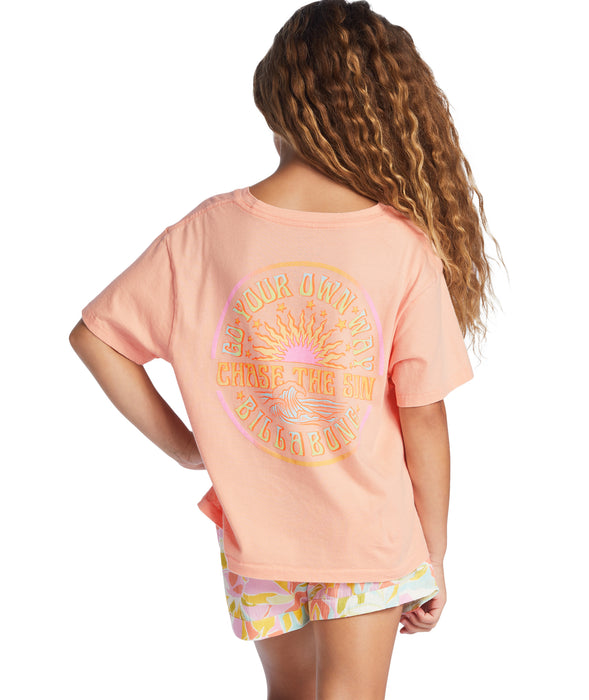 Billabong Chase The Sun Tee-Soft N Peachy