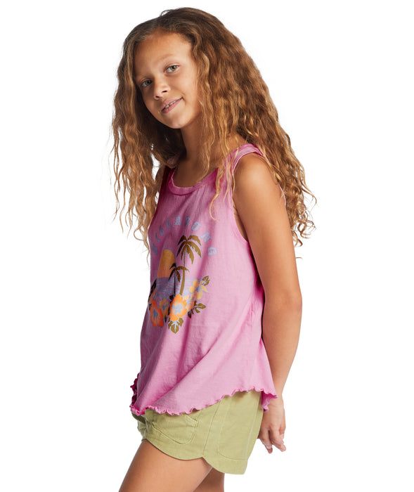Billabong Dawn Patrol Tank-Pink Trails