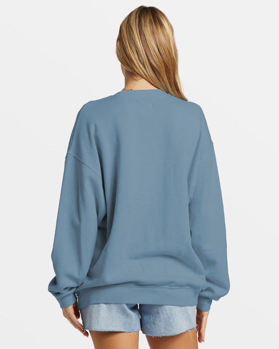 Billabong Ride In Sweatshirt-Blue Shadow