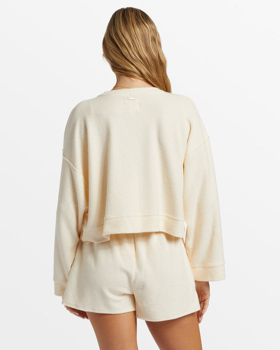 Billabong Cally Crew Sweatshirt-White Cap